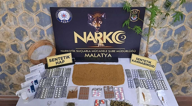 Malatya’da uyuşturucu operasyonu: 9 gözaltı 