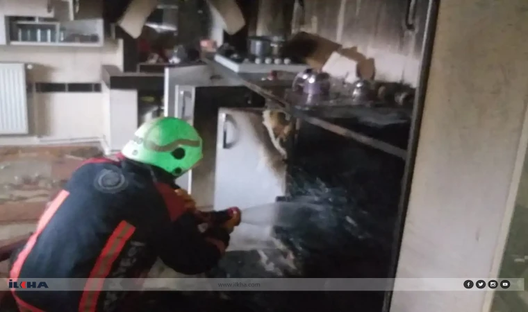 Malatya’da bir evde çıkan yangın maddi hasara neden oldu