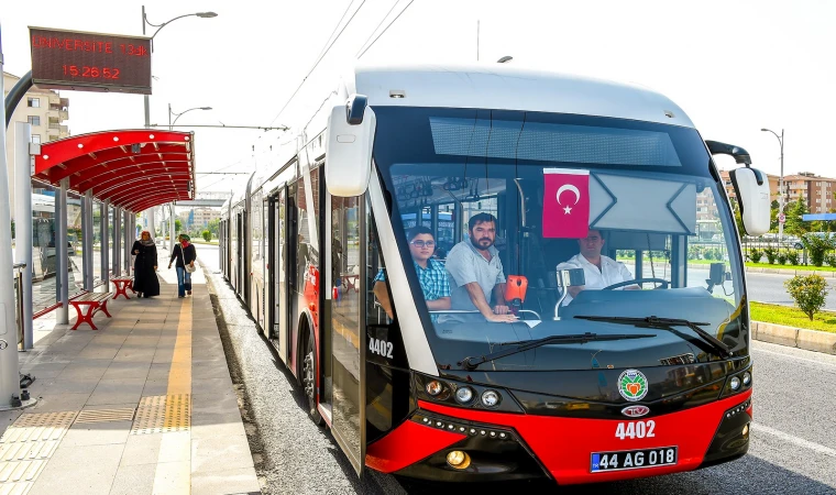 Malatya’da toplu taşıma araçları bayramın birimci günü ücretsiz