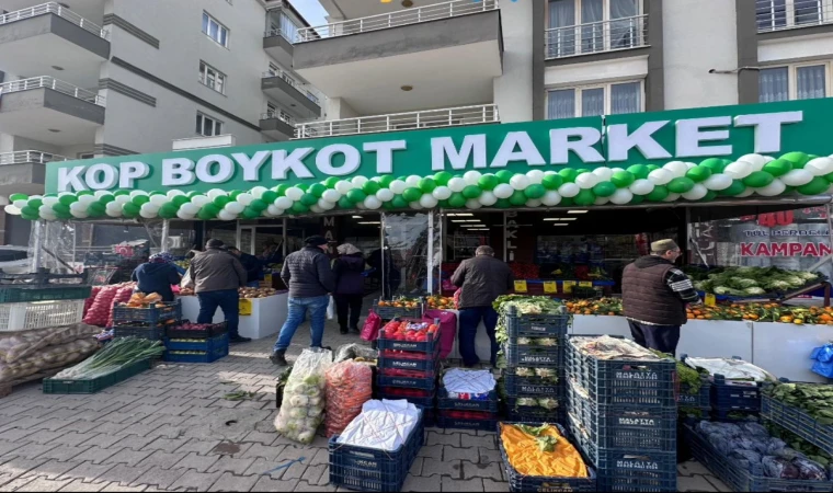 Malatya’da Vicdanlı Ticaretin Yeni Adresi: KOP Boykot Market Açıldı