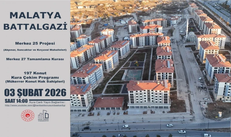 Battalgazi’de 197 Konut İçin Kura Günü