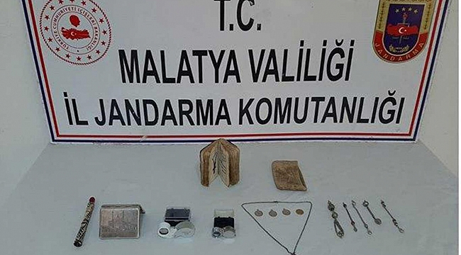 Malatya'da tarihi eser kaçakçılarına operasyon 