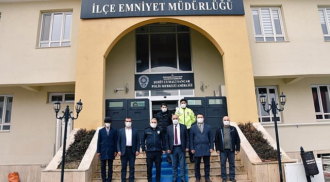  Doğanşehir Belediye Başkanı Zelyurt Emniyet Müdürünü Ziyaret etti