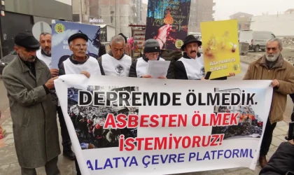Malatya Çevre Platformu: Depremde ölmedik, asbestle ölmek istemiyoruz