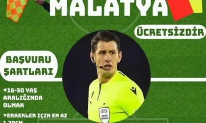 Malatya'da Futbol Aday Hakem Kursu Başlıyor