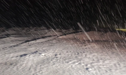 Malatya’da kırsal bölgeler kar altında