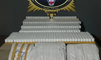 Malatya'da uyuşturucu operasyonu: 75 bin 376 adet sentetik ecza ele geçirildi