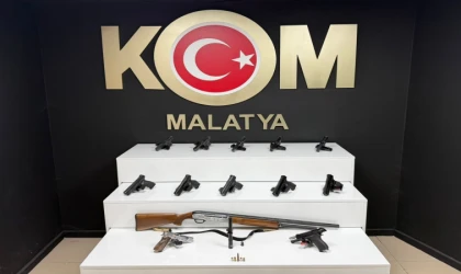 Malatya'da ruhsatsız silah operasyonu