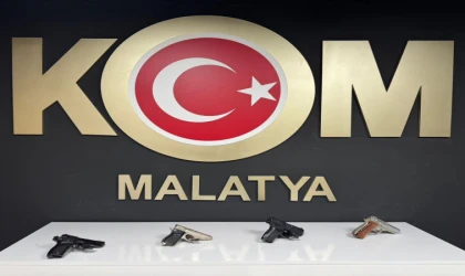 Malatya'da ruhsatsız silah operasyonu