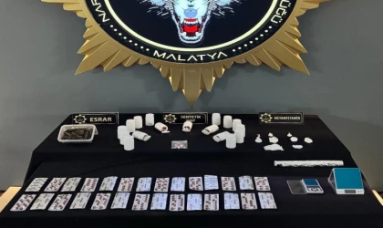 Malatya'da uyuşturucu operasyonu: 14 gözaltı