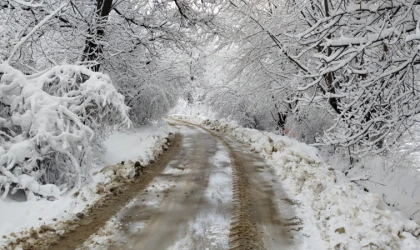 109 Mahalle Yolunda Karla Mücadele Çalışması
