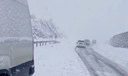Pütürge Yolunda Kar Esareti: Araçlar Mahsur Kaldı