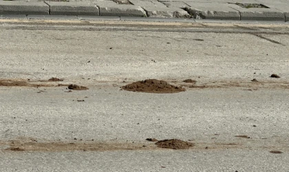 İnönü Caddesi’nde Çamur Tepkisi
