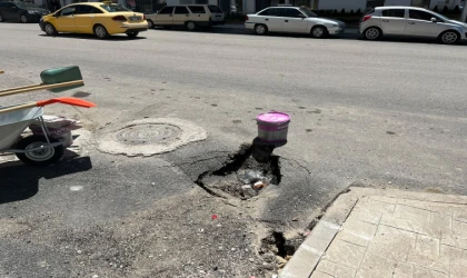 Yüklenici Firma Tarafından Yapılan Yolda Çökme: Tevfik Temelli Caddesi’nde Tepkiler Yükseliyor