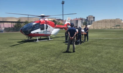Darende’de Parmağı Kopan Kadın İçin Hava Ambulansı Havalandı