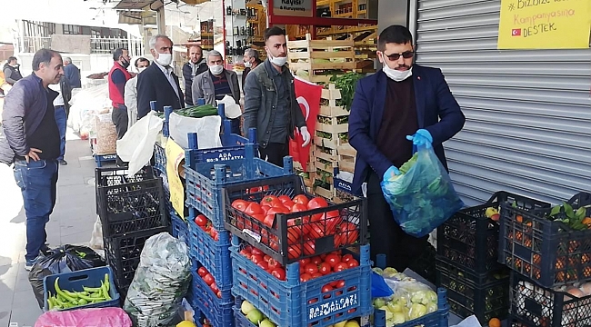 Malatya’daki pazarcı esnafından örnek davranış