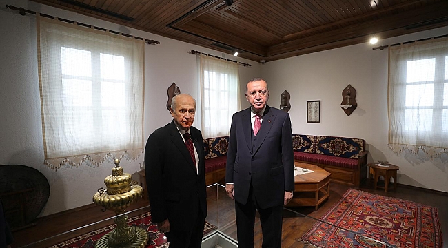 Cumhurbaşkanı Erdoğan ve MHP Genel Başkanı Bahçeli Demokrasi ve Özgürlükler Adası’nı gezdi