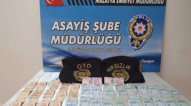 Malatya'da kamyonetten çalınan para, kamera görüntüleriyle bulundu