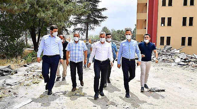 Başkan Çınar Yeni Belediyesi Yapılacak Alanda İncelemelerde Bulundu.