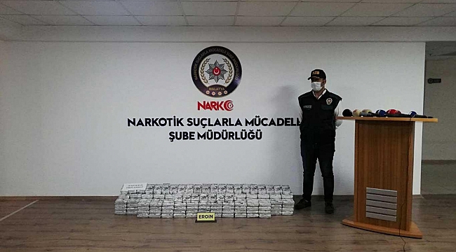 Malatya'da bir kamyonda 195 kilogram eroin ele geçirildi 