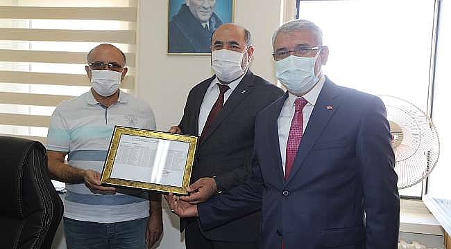Güder, Basri Kahveci'nin Mazbata Törenine Katıldı
