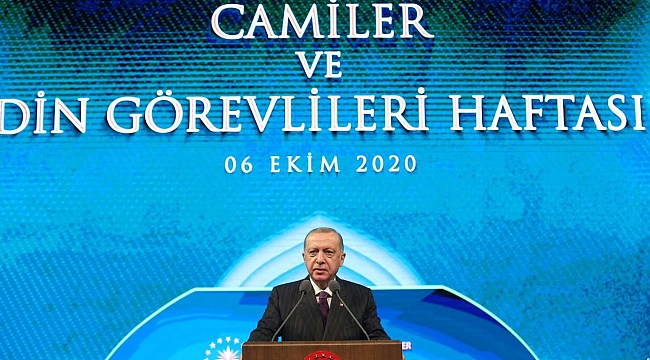 Cumhurbaşkanı Erdoğan'dan Macron'un, "İslam krizde" açıklamasına tepki 