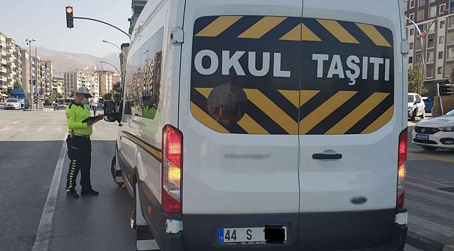 Malatya'da 174 okul servisine cezai işlem uygulandı
