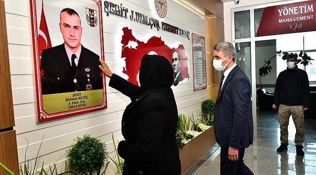 Vali Baruş Şehit Mehmet Kılınç'ın Ailesi ile Ağız ve Diş Sağlığı Hastanesinde İncelemelerde Bulundu