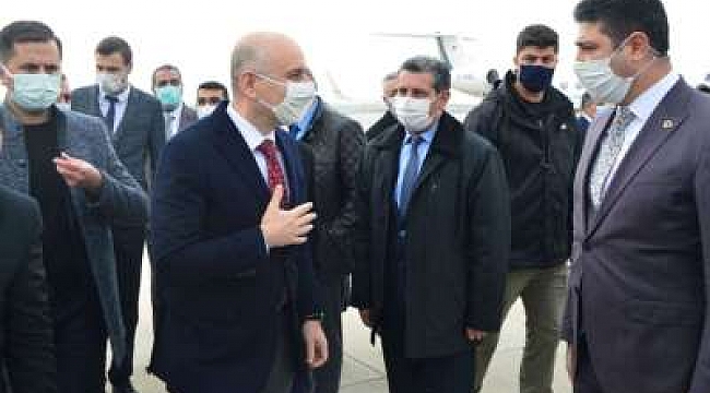 Ulaştırma Bakanı Karaismailoğlu Kömürhan Köprüsü'nün açılışı için Elazığ'da