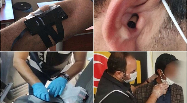 Ehliyet sınavında kamera ve böcekle kopya girişimi: 24 gözaltı