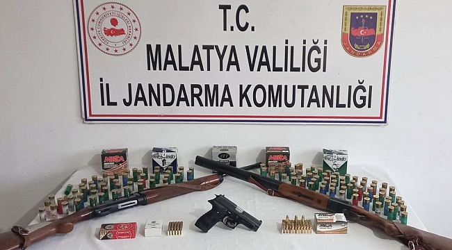 Malatya’da silah ve mühimmat ele geçirildi 