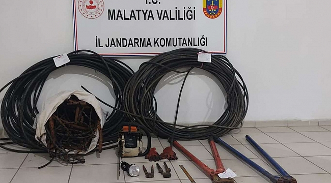 TCDD'ye ait sinyalizasyon ve haberleşme kablolarını çalan hırsız tutuklandı