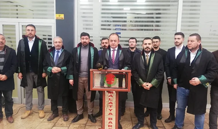 Malatya’da avukatlar ‘adalet’ istiyor