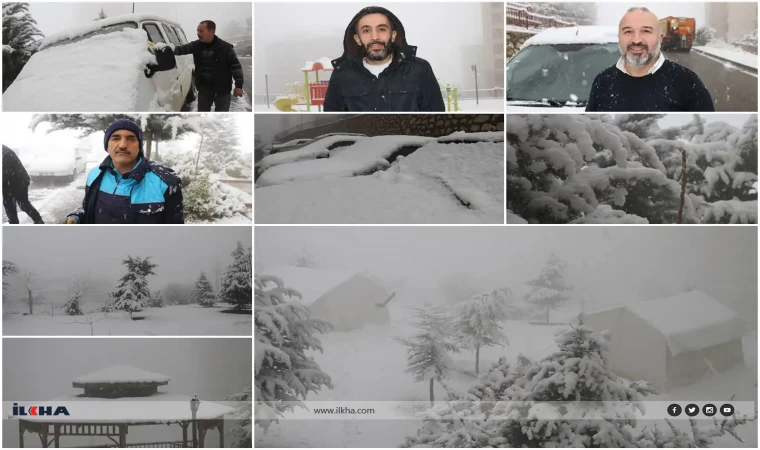 Malatyalılar sabaha karla uyandı