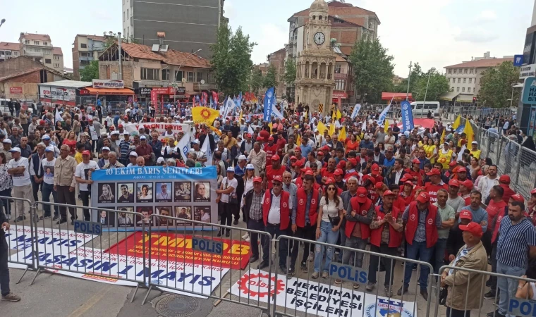 Malatya'da 1 Mayıs kutlandı