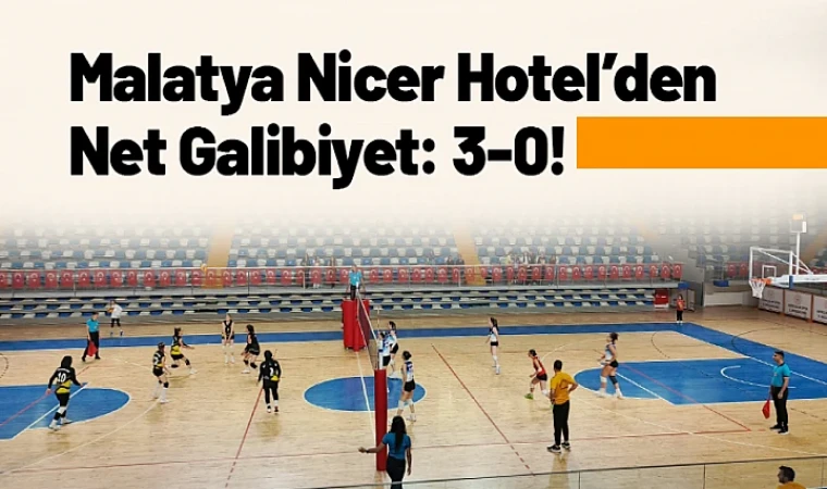 Malatya Derbisinde Kazanan Nicer Hotel Voleybol Oldu