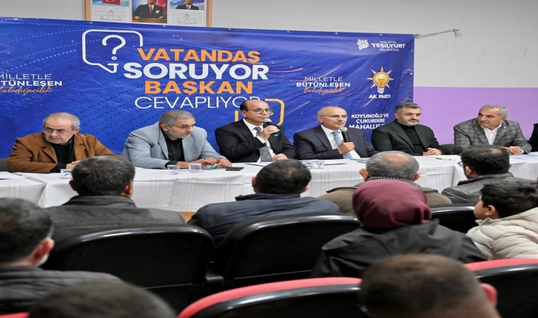 Yeşilyurt’ta “Vatandaş Soruyor, Başkanlar Cevaplıyor” Toplantısı Koyunoğlu ve Çukurdere Mahallelerinde Gerçekleşti