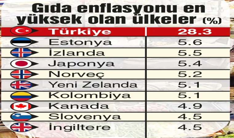 5 Yılda Gıda Enflasyonu Uçtu: Türkiye ile Dünya Arasında Büyük Fark