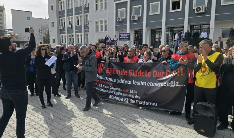 Malatya’da Eğitimcilerden Şiddet Tepkisi: Bir Gün İş Bıraktılar
