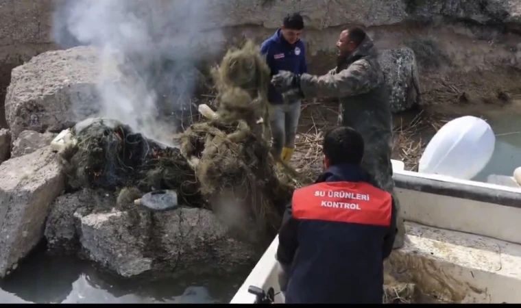 Malatya’da Kaçak Avcılığa Geçit Yok: 15 Bin 100 Metre Ağ İmha Edildi