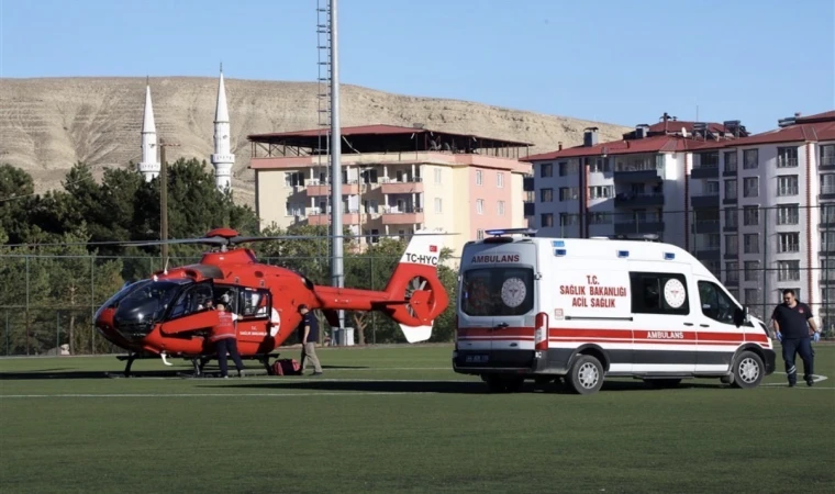 Kalp Krizi Şüphesiyle Hava Ambulansıyla Malatya’ya Sevk Edildi