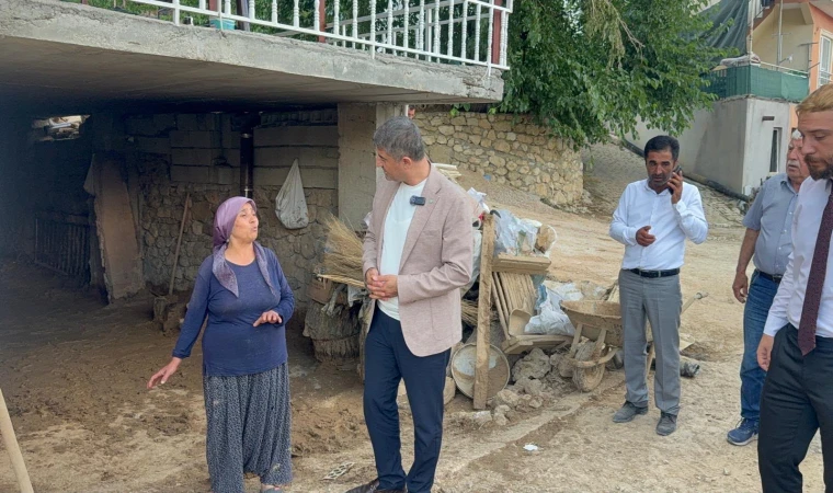 Serdar Yıldız, Selden Etkilenen Kocaözü’nde İncelemelerde Bulundu