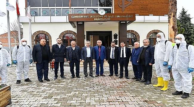 Yeşilyurt’a Muhtar Evleri Dezenfekte Edildi