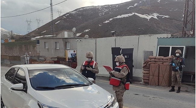 Maden ilçesine araç giriş çıkışları sınırlandırıldı 