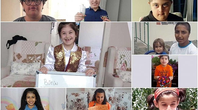 Engelli çocukların verdiği bayram mesajları duygulandırdı 