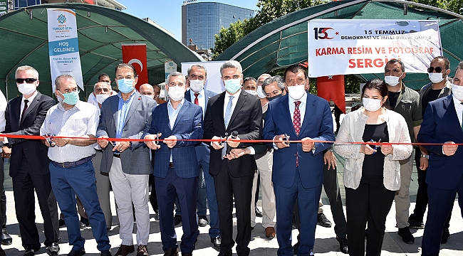 15 Temmuz Anı Defteri ve Karma Resim, Fotoğraf Sergisi Açılışı Yapıldı