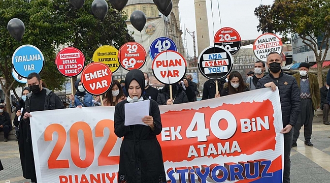 Atanamayan öğretmenler atamaların 60 bine çıkarılmasını istiyor 