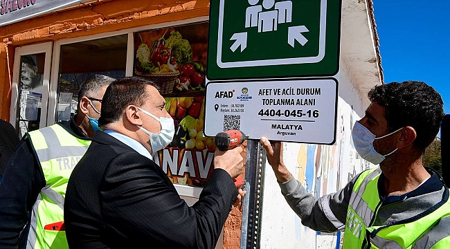 Malatya’da doğal afet ve acil durumlar için toplanma yerleri belirlendi 