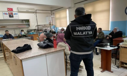 Malatya’da uyuşturucu ile mücadele bilgilendirmesi