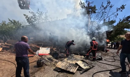 Malatya’da korkutan ev yangını